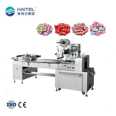 Gummy Candy Horizontal Flow Pack Machine Pillow Wrapping Time Saving