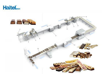 Commerical Protein Bar Making Machine , Reliable Chocolate Enrobing Machine