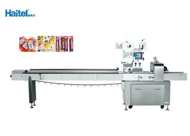 Snacks Filling Horizontal Flow Pack Machine Digital Positioning Device