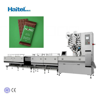 Multi-servo feed processing machine Horizontal chocolate Candy Bar flow Packing Machine