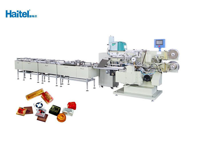 Advanced Sealing Chocolate Fold Wrapping Machine High Efficiency Different Shape