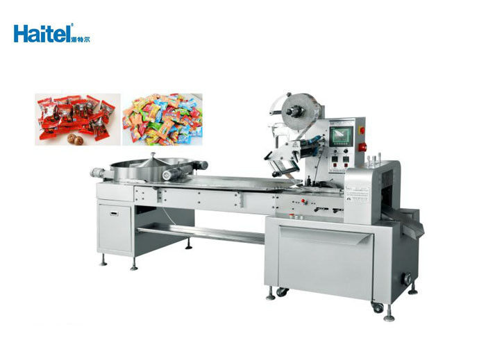 SUS Horizontal Flow Pack Machine Large Touch Screen Strong Sealing Ability