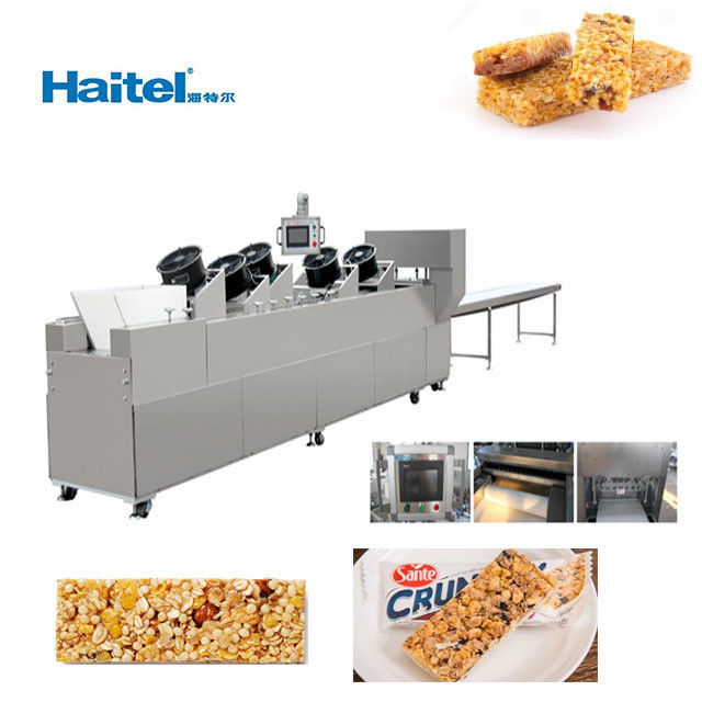 200-1000kg/h Cereal Bar Snack Food Pressing And Cutting Machine