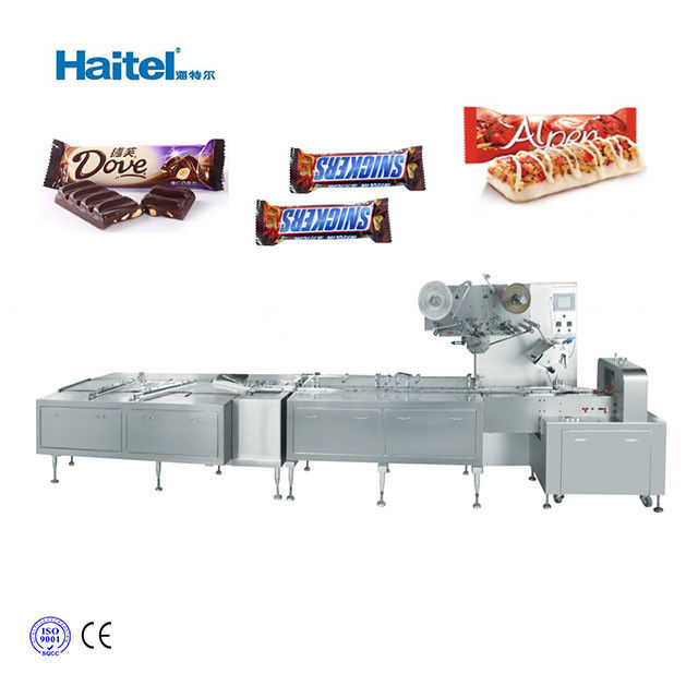 PLC Automatic Chocolate Packing Machine Candy Bar Packaging Machine 900bag/Min