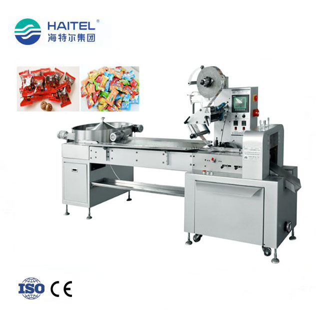 Automatic Candy Pillow Pack Machine Servo Control 4.5kw