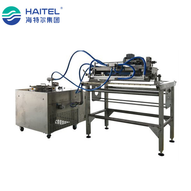 0.4 Kw Stainless Steel Chocolate Decorating Machine For Snack Food Factory